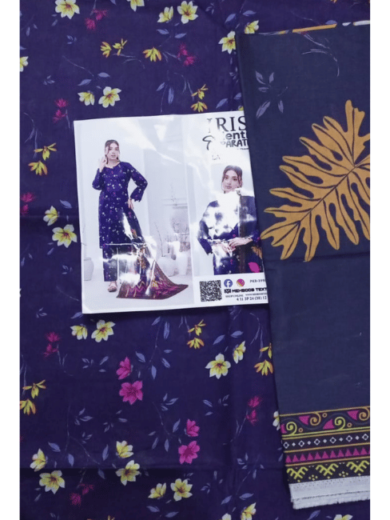 Iris Identic 3-Piece Unstitched Lawn Suit – Elegant & Breezy